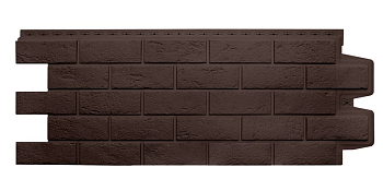 Панель фасадная GL Состаренный кирпич Classic шоколадный 1109(995) мм*418(390) мм (10 шт/уп)