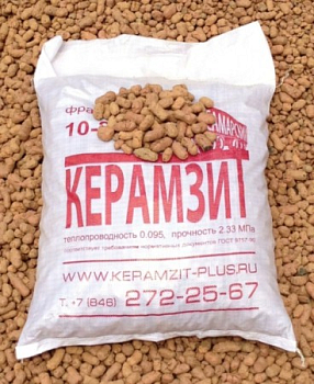 Керамзит (Гравий керамический) фас. 0,04м3 (фракция 0-5 сухая засыпка)