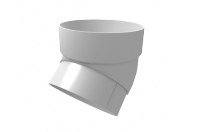 Колено трубы 45 град.белое RAL 9003 Grand Line