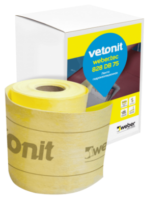 Лента гидроизоляционая эластичная ТЕК 828 DB75 ВЕТОНИТ 10м