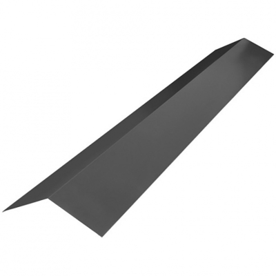 Планка конька с каплей графит 150х150х2000 мм ПЭ-7024
