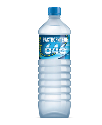 Растворитель 646 Универсал 0,9 л пласт. бут. упак 18 шт Синтез