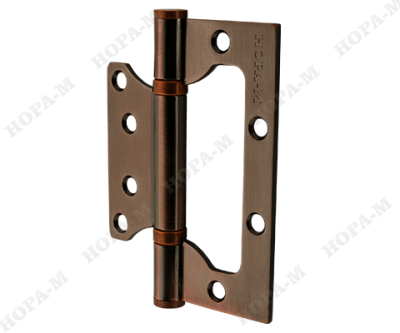 Петля накладная универс.100х75 B2-Steel-AB Apecs (БАБОЧКА)