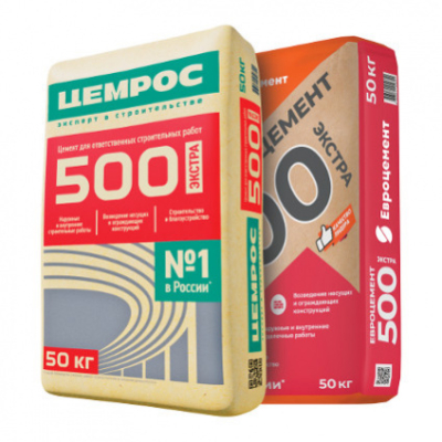 Цемент ПЦ-500 Д0 50 кг Евроцемент/ЦЕМРОС (34шт)