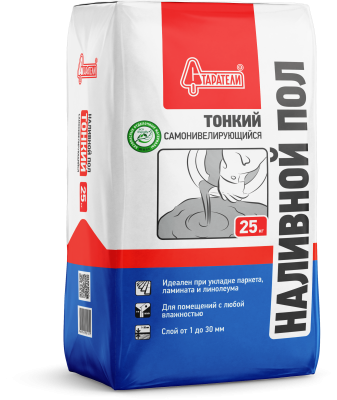 Пол наливной ТОНКИЙ 1-30 мм  25кг Старатели НЕКОНДИЦИЯ