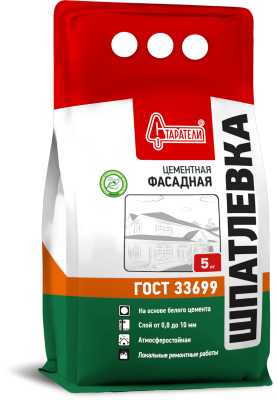 Шпатлевка фасадная 5 кг Старатели