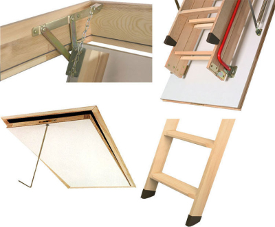 Лестница Факро с поручнем 70х120х280 мм LWК Plus KOMFORT