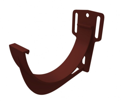 Держатель желоба карнизный ф125 мм ПЭ НШ (Ral 8017 коричневый) ЭКО