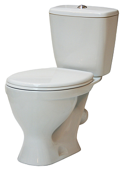 Унитаз-компакт SANITA "Эталон"  эконом (арматура 1-режим. "Уклад", сиденье полипропилен, крепление) ETLSACC01090113 