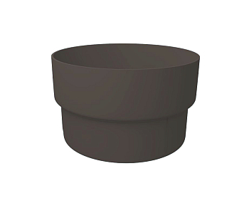 Муфта трубы соединительная ПВХ графит RAL 7024 Grand Line