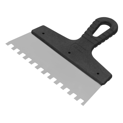 Шпатель фасадный 200 мм зуб  8 Х 8 мм  нерж пласт ручка Сибртех 85473