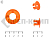Потолочная нейлоновая втулка М16