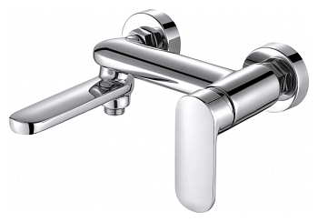 Смеситель для ванны BRAVAT OPAL короткий излив, без аксессуаров хром арт.F6125183CP-01-RU 