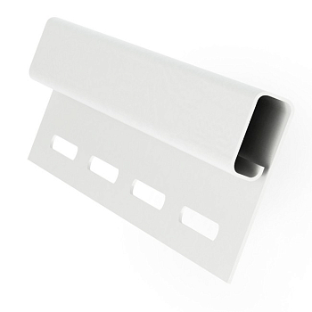 Планка финишная белая 3,00м Гранд Лайн (50 шт.уп)