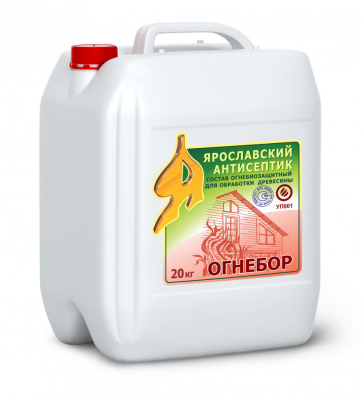 Пропитка Огнебиозащитный Огнебор 20л тонированный