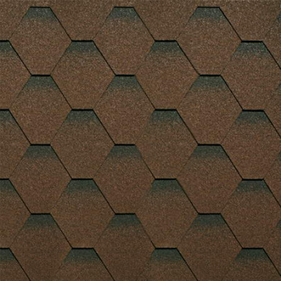Черепица Шинглас Оптима коричневый (1 упак. - 3м2)