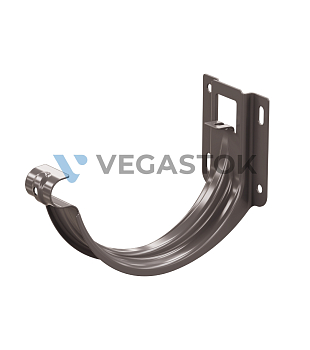 Держатель желоба карнизный ф125 мм ПЭ НШ (Ral 7024 графит) ЭКО 70 мм