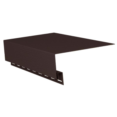 Планка околооконная коричневая 3,05м Гранд Лайн (12 шт.уп)