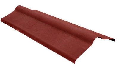Коньковый элемент для ондулина красный 1000х360х360 мм