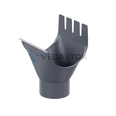 Воронка выпускная ф90мм ПЭ (Ral 9003 белый) ЭКО