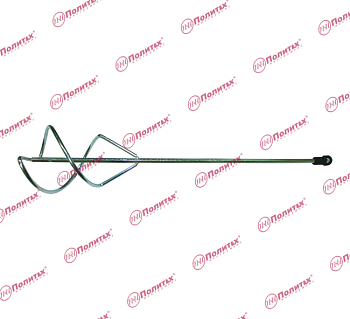 Миксер 80 * 400 мм для смесей хромированная сталь, Политех, арт.1090080