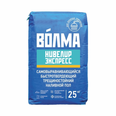 Пол наливной  самонивелирующийся быстротвердею  5 -100 мм  25 кг ВОЛМА-Нивелир Экспресс