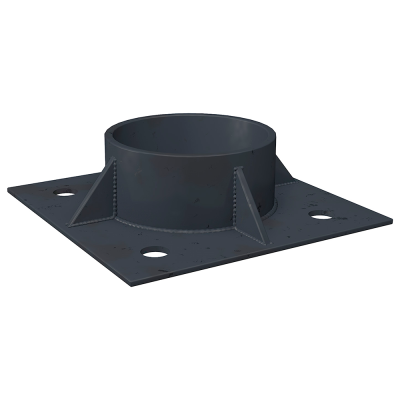 Оголовок к винтовой свае дм.76  / 150*150*4,0мм / ЭП