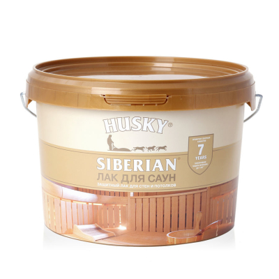 Лак для саун HUSKY SIBERIAN бесцветный, 2,5л