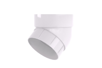 Колено трубы 67 град.белое RAL 9003 Grand Line