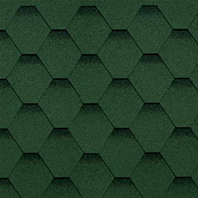 Черепица Шинглас Оптима зеленый (1 упак. - 3м2)