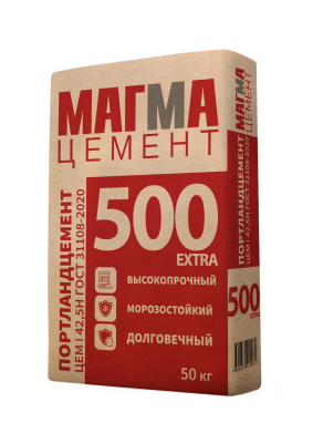 Цемент ПЦ-500 Д0 50 кг МАГМА Мордовия (40шт)