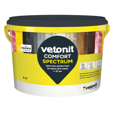 Затирка Ветонит Комфорт Спектрум 22 ЯНТАРЬ 2 кг.