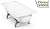 Ванна стальная DONNA VANNA 140x70x40 cм. с опорной подставкой OP-01200, без ранта,белая орхидея, ВИЗ DV-43901 