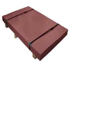 Лист плоский коричневый пленка ( ПЭ-8017-0,4) 2000х1250 мм