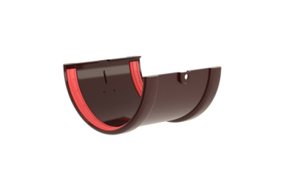 Соединитель желобов Классика 120 шоколадный RAL 8017 Grand Line