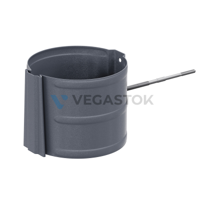 Крепление трубы на кирпич ф90 ПЭ (Ral 7024 графит) ЭКО