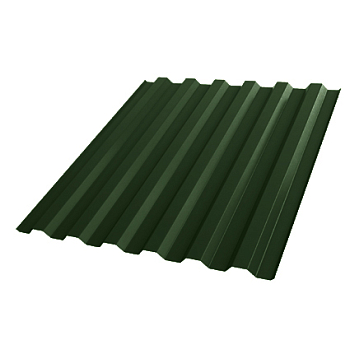 Лист профилированный зеленый С 21 2000х1050 мм ПЭ-6005 0,4 мм 2,1м2